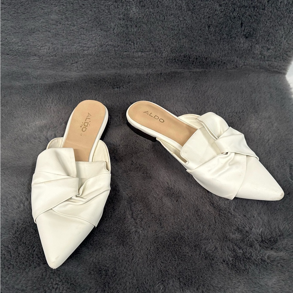 Aldo fold & knot mule slide